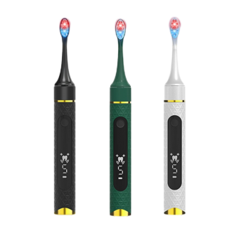 Sonic whitening with blue light electric toothbrush